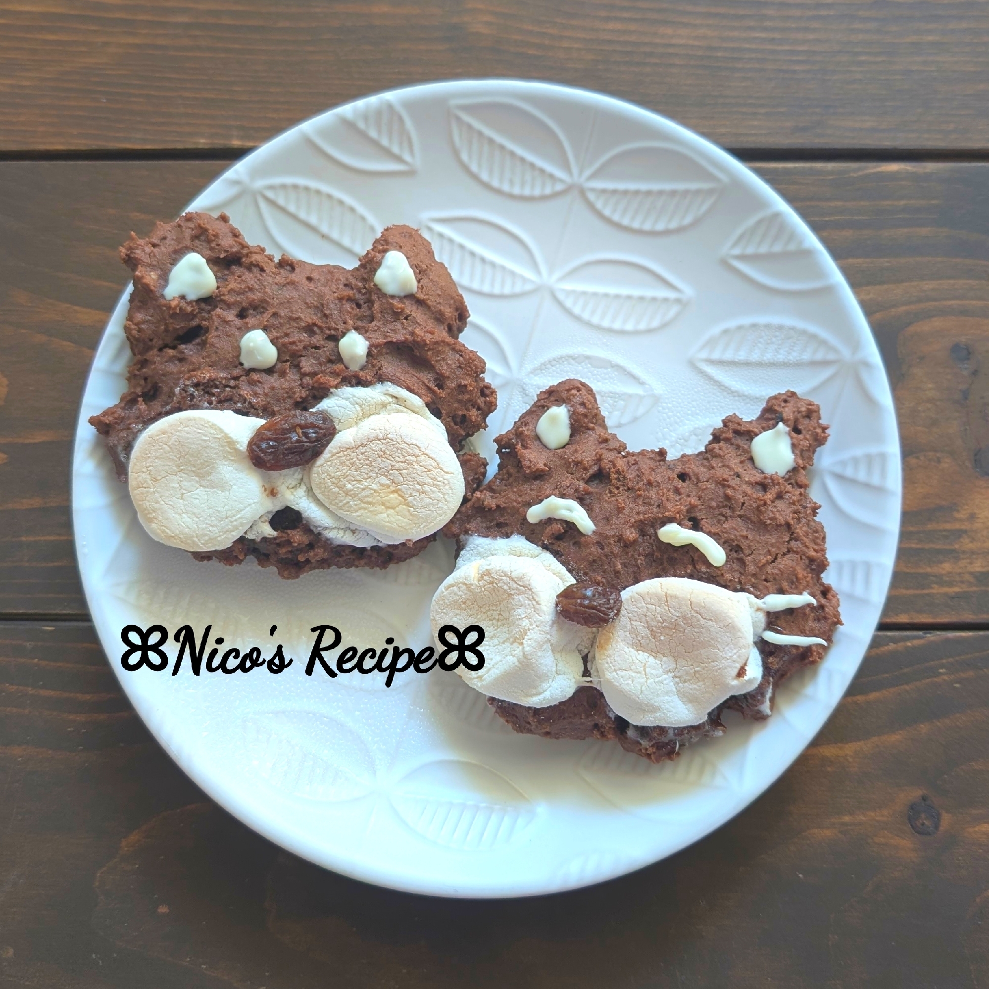 猫さんのマシュマロココアクッキー