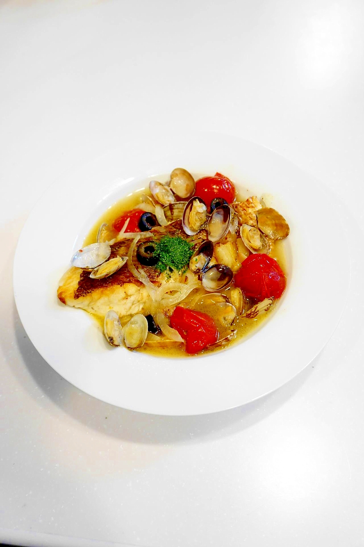 イタリアの魚料理が意外に簡単に 鯛のアクアパッツァ レシピ 作り方 By Oppeke22 楽天レシピ