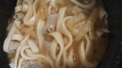 もつ鍋の残りのスープで絶品うどん！