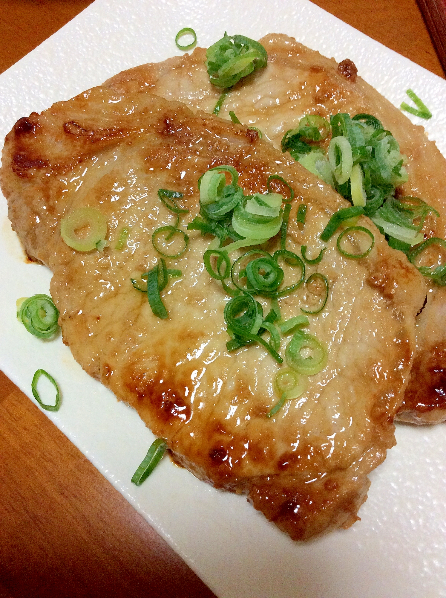 豚肉酢醤油漬け焼き