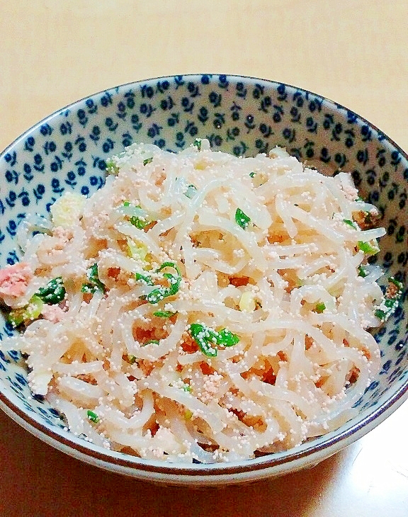 ぷちぷち食感！糸こんにゃくの明太子あえ