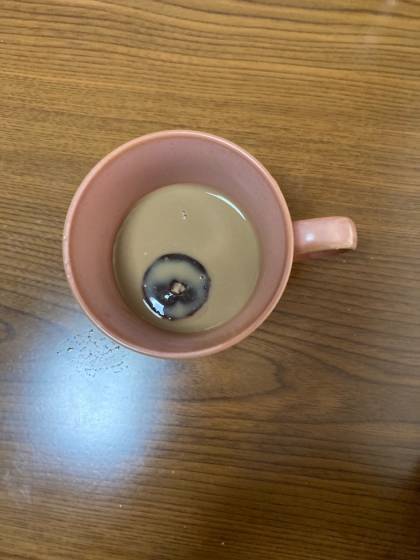 カフェオレ きな粉混ぜてピノのせて