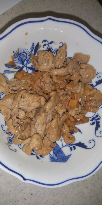 茹でこぼした豚小間で❤ご飯が進む煮物♪（生姜ほか）