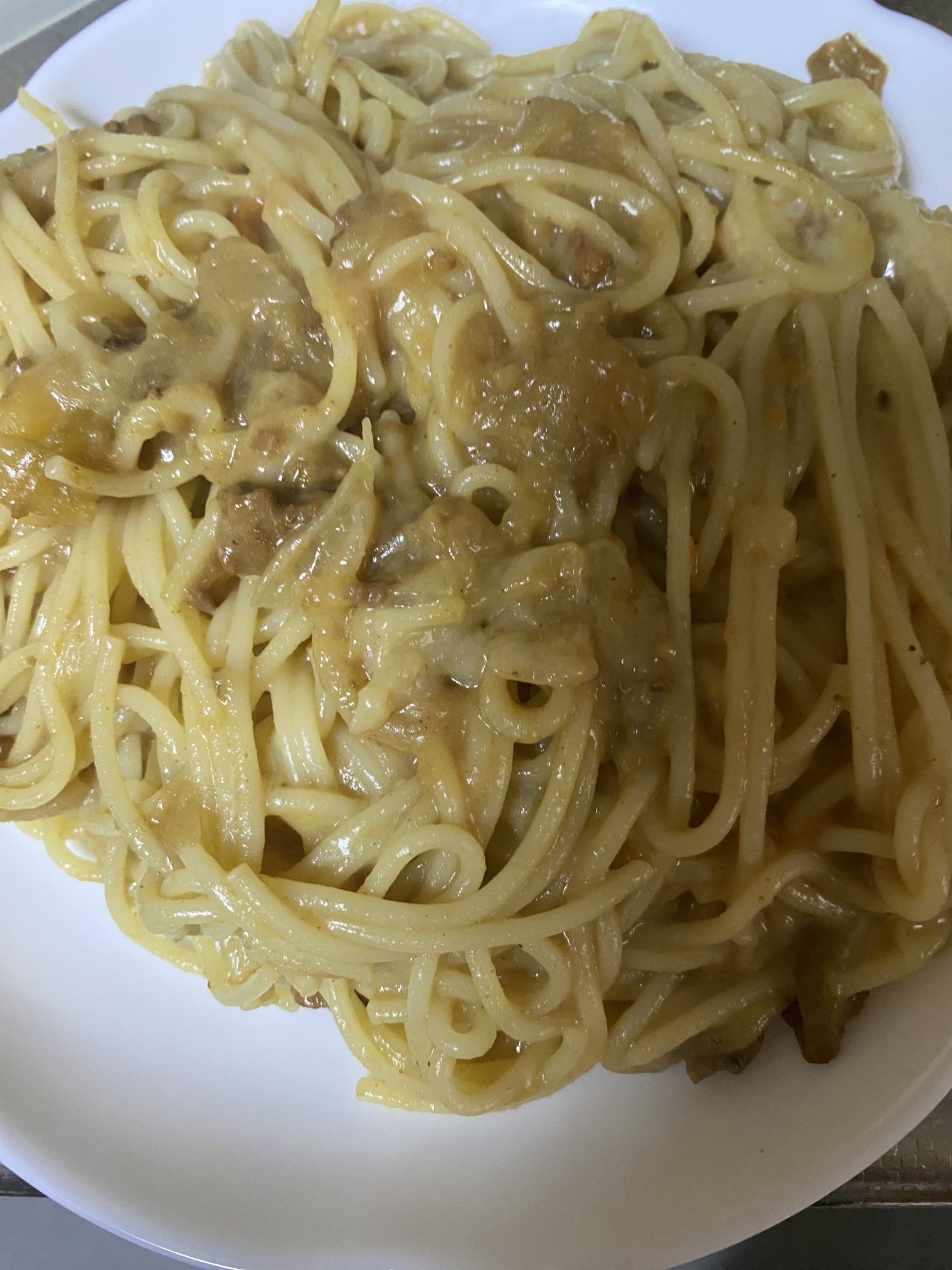 カレーリメイク　カレーパスタ