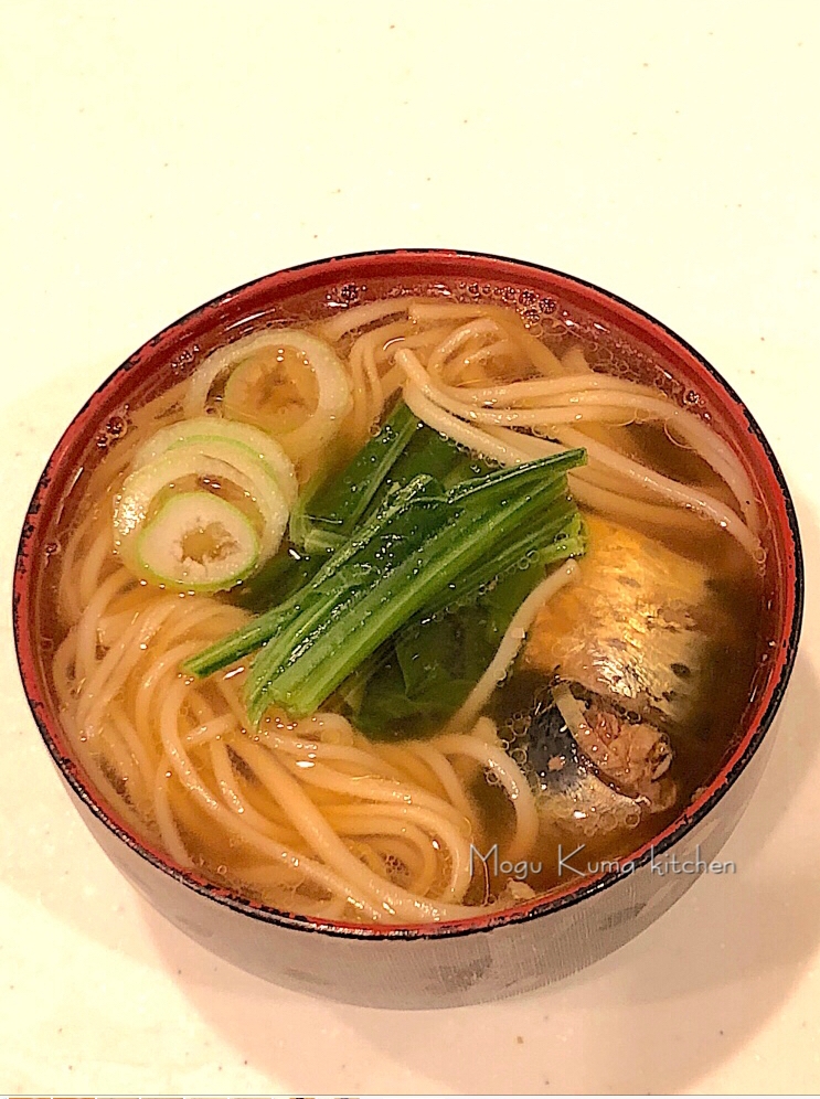 熱々ダシうま！いわし缶で★にゅうめん汁★