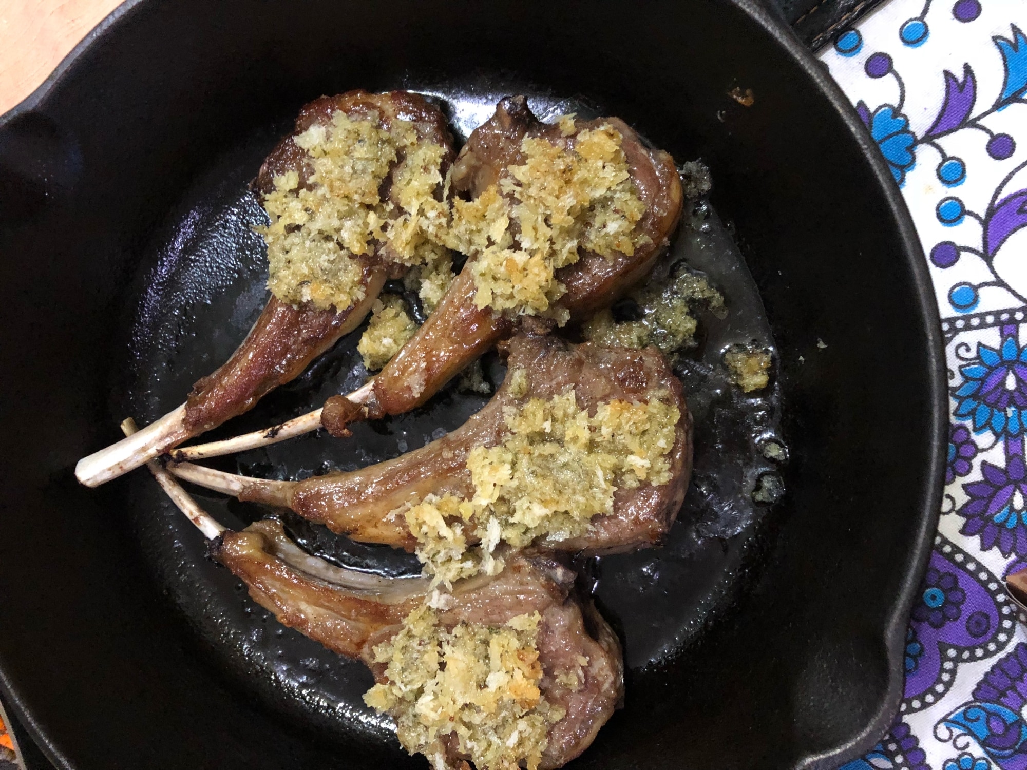 ラム トップ 肉 香草 焼き フライパン