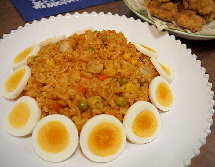 炊飯器で簡単♪チキンピラフ