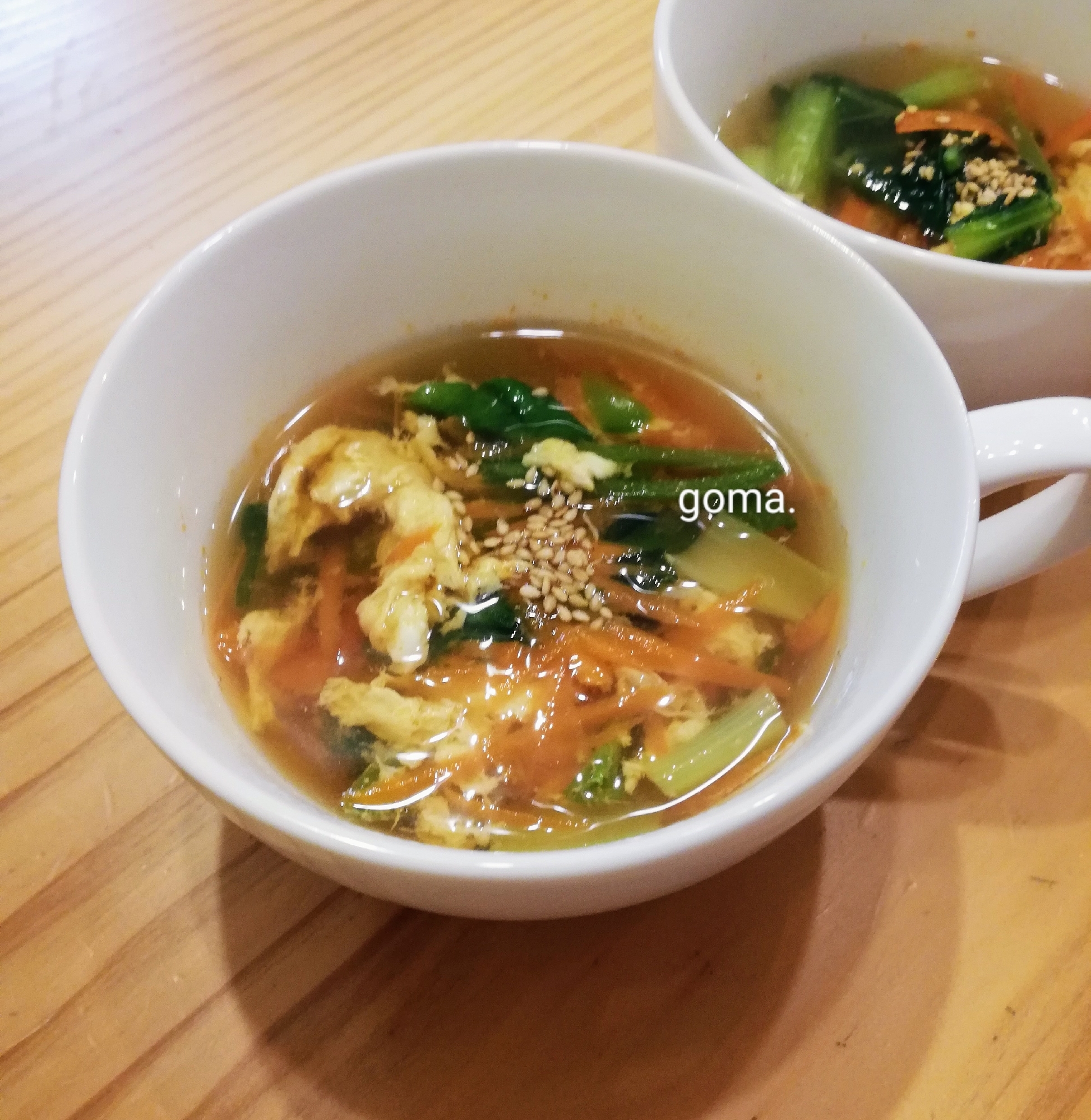 優しい味・野菜卵スープ