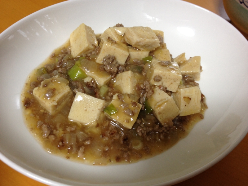 豆腐の和風挽き肉あんかけ