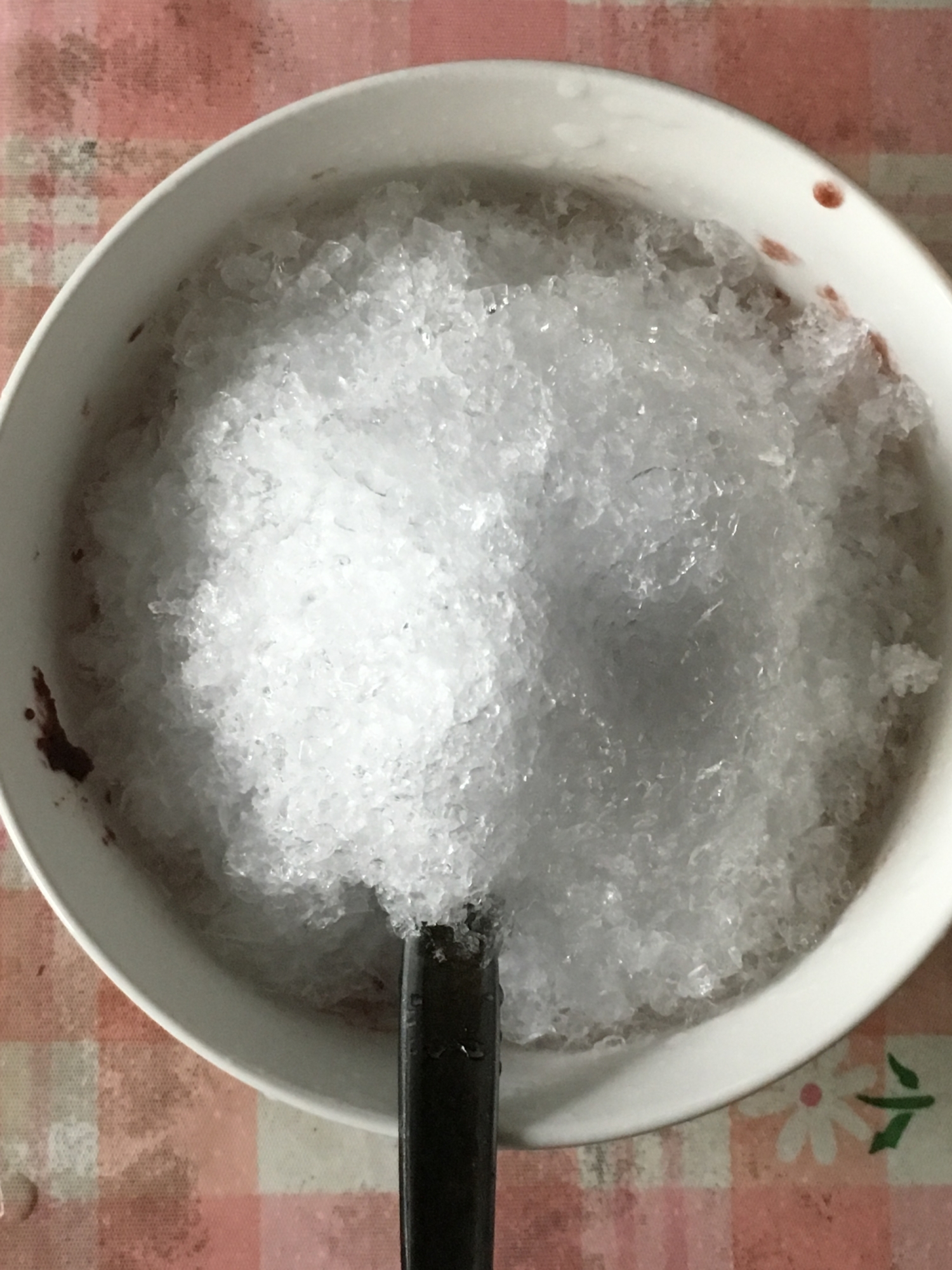 あんこシロップのかき氷（低糖質）