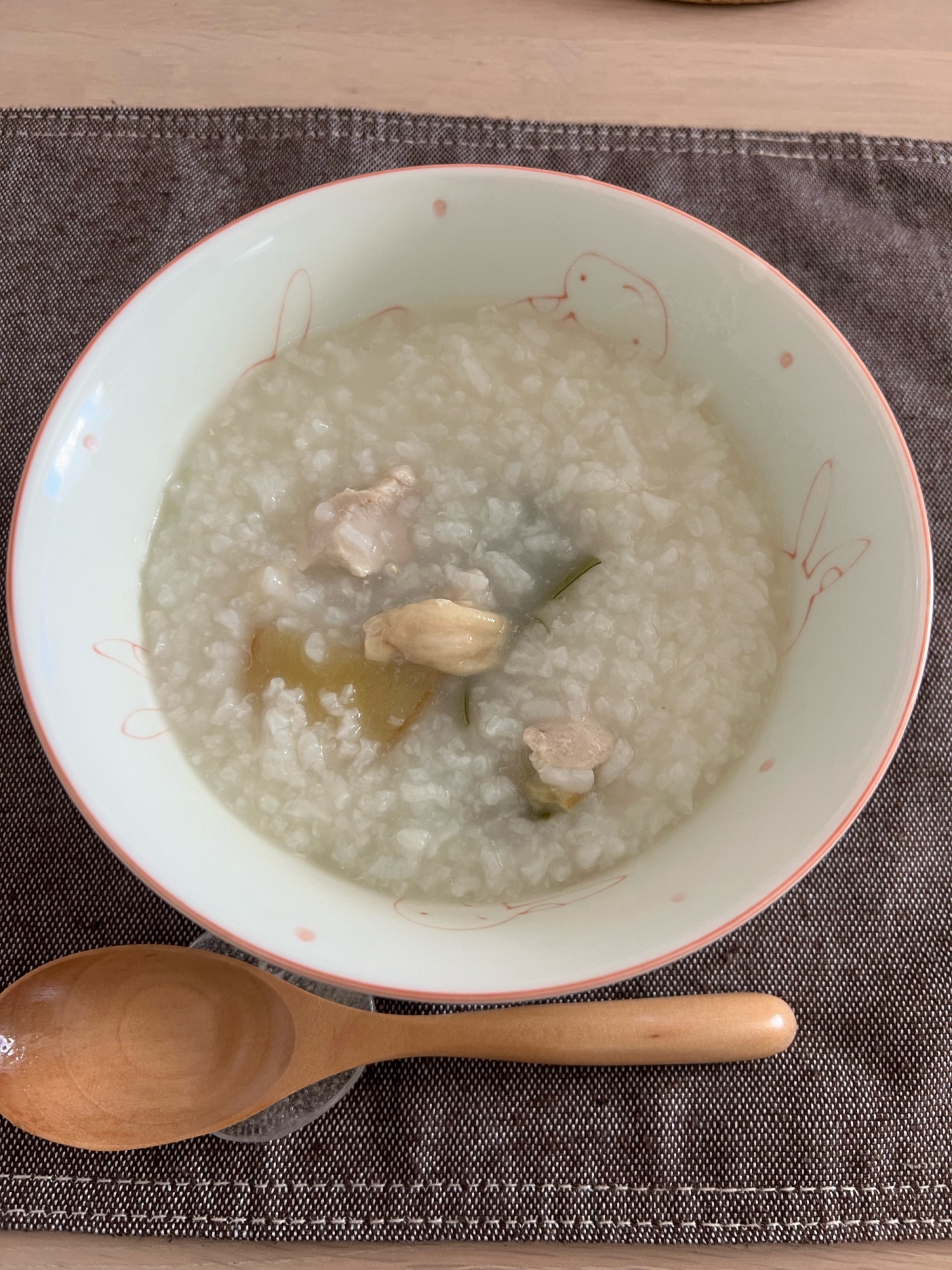 ほっこり♪炊飯器で作る鶏むね肉のお粥