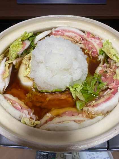 豚バラ白菜♡みぞれミルフィーユ鍋(雪見鍋)