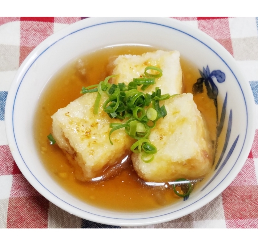 めんつゆで！揚げ出し豆腐