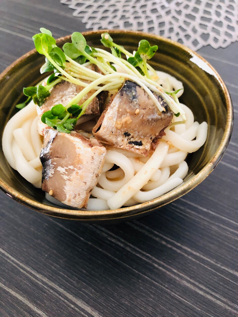 いわし缶まるごと活用☆ぶっかけ冷やしうどん