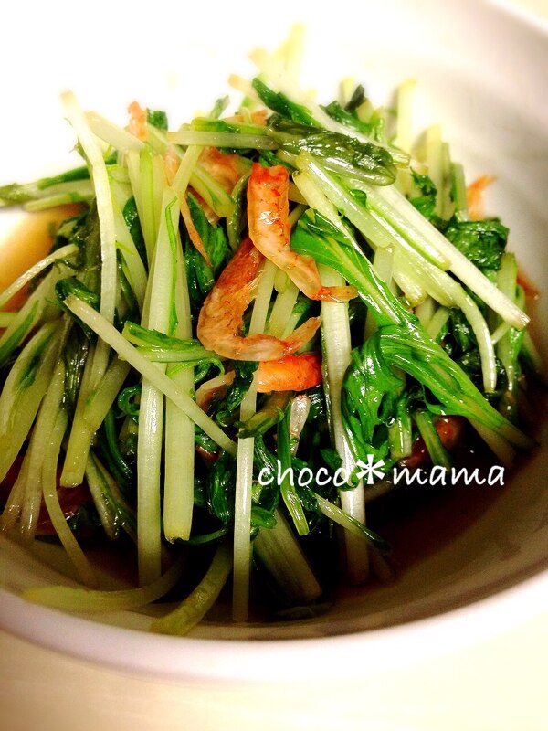 水菜と桜海老のさっと煮 レシピ・作り方 by chocoママ3 - 楽天レシピ