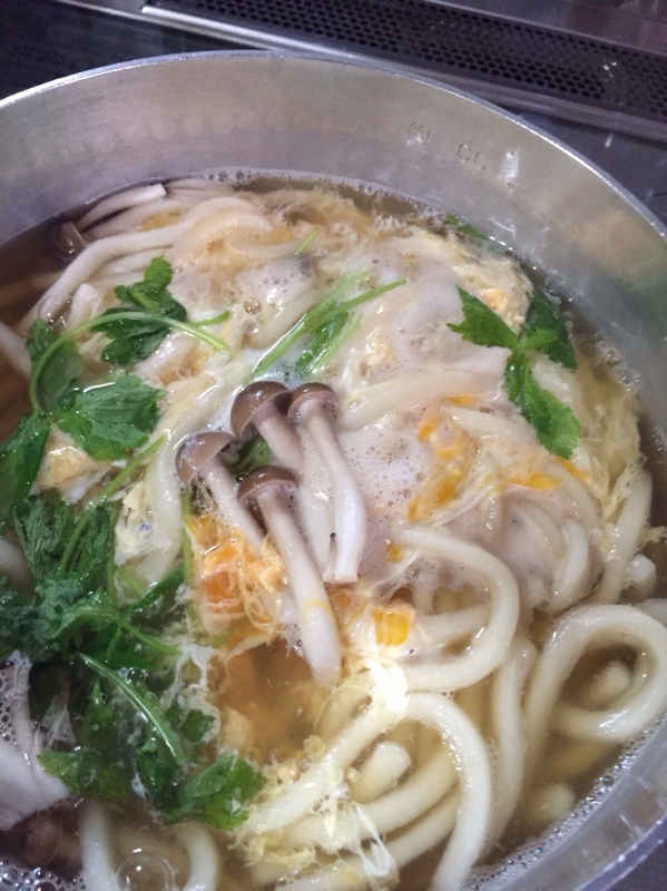 卵のお吸い物リメイク☆あったか玉子うどん☆