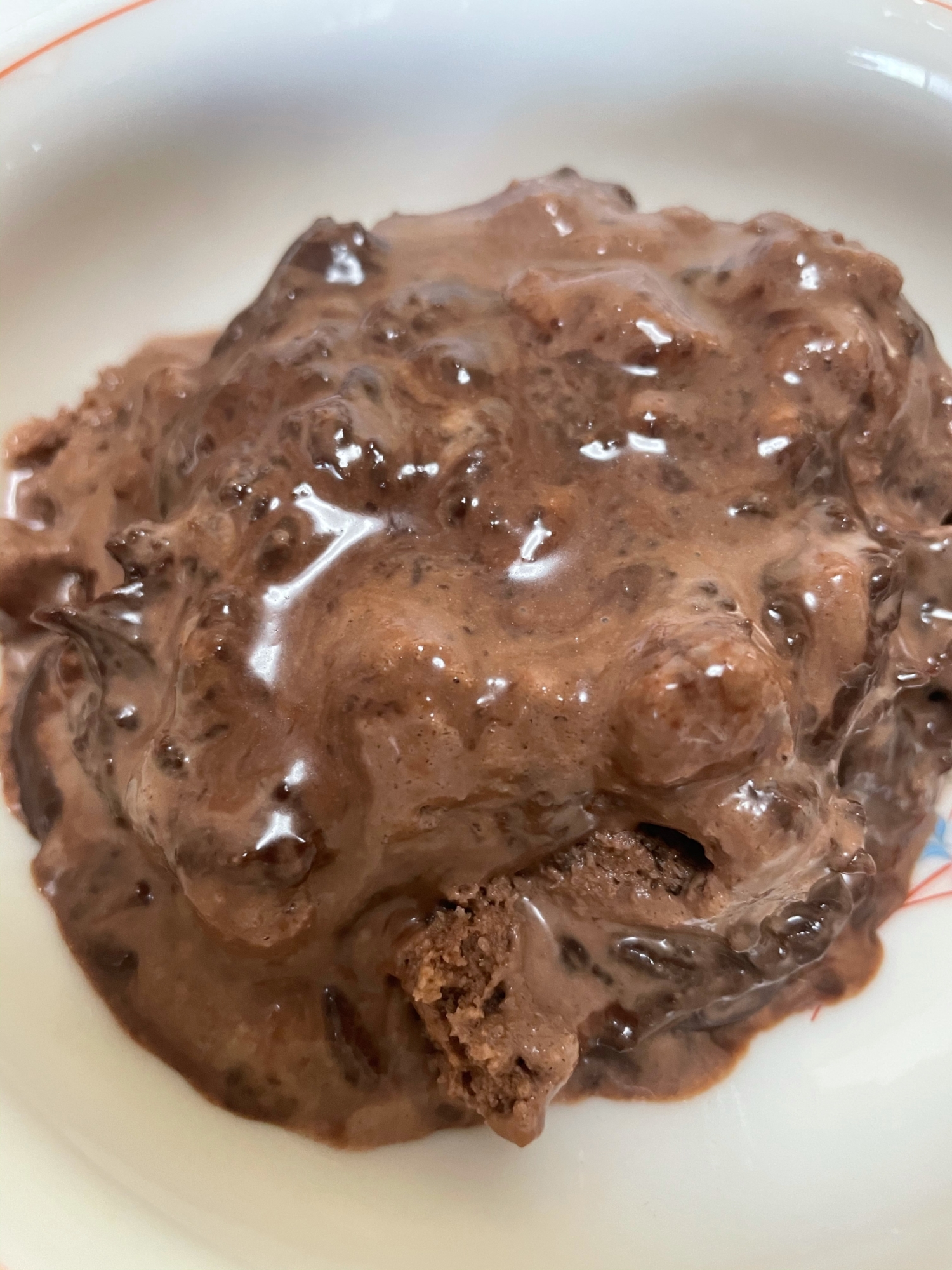 ココアとチョコレートでアイスクリーム風
