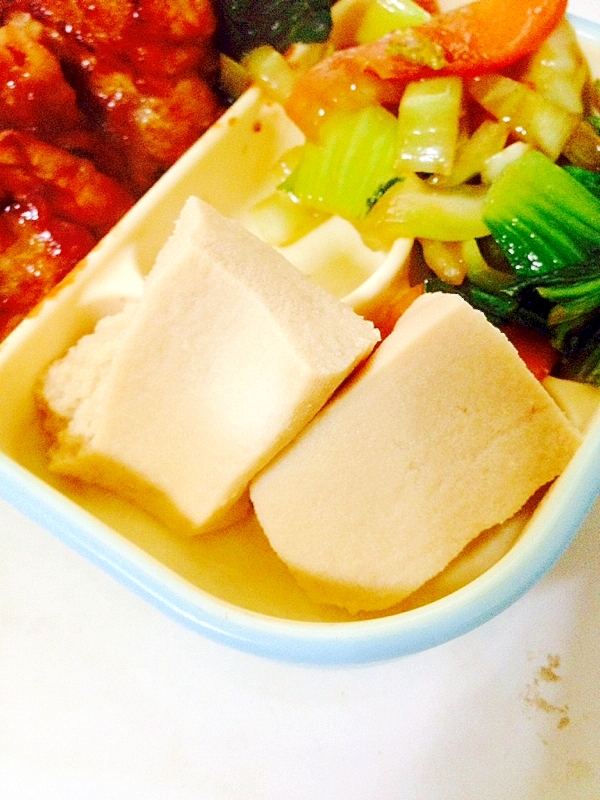 レンジで高野豆腐の煮物