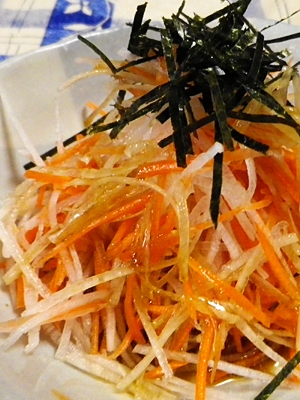 大根にんじんの柚子胡椒サラダ