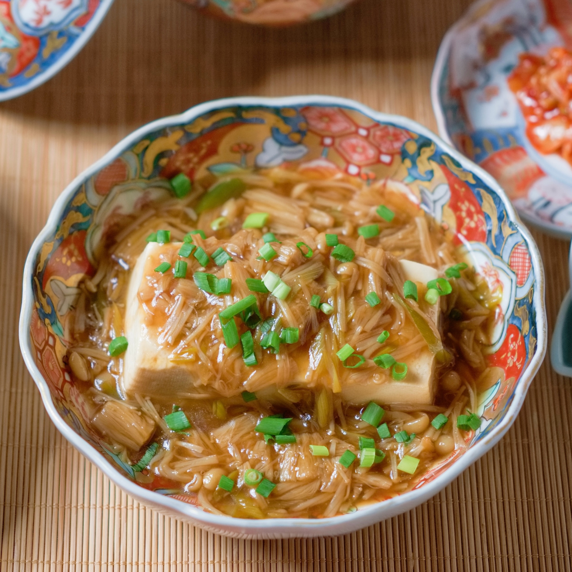 木綿豆腐のえのきあんかけ【中華・副菜】