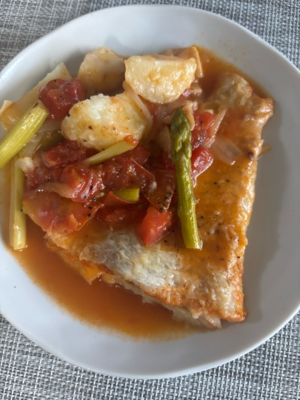 意外に簡単に出来る！タラのアクアパッツア