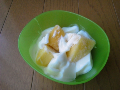 冷凍マンゴー購入したので～
朝食に作ってみましたぁ～(*^_^*)
旨い～!(^^)!