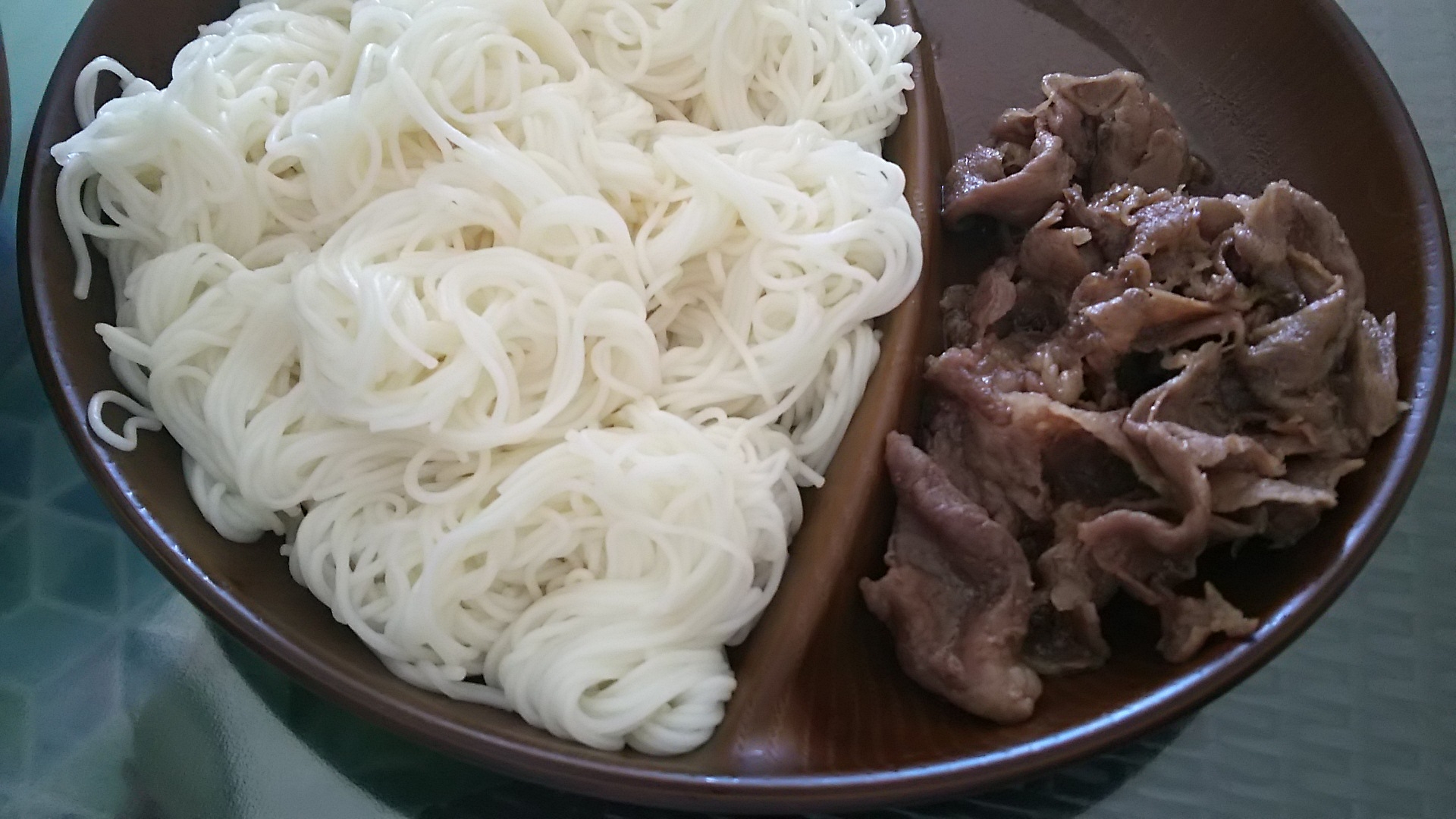 甘辛牛肉そうめん