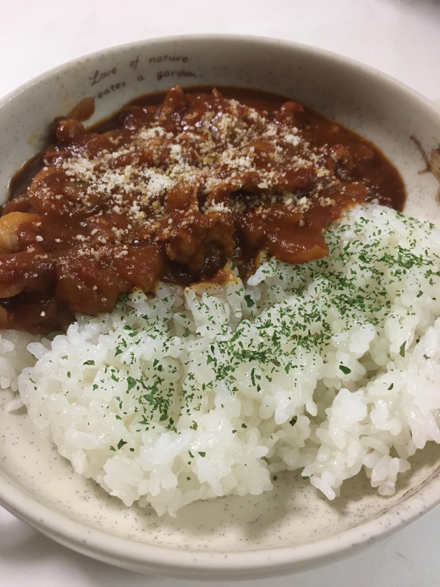 市販のルーがいい仕事する濃厚トマトハヤシライス