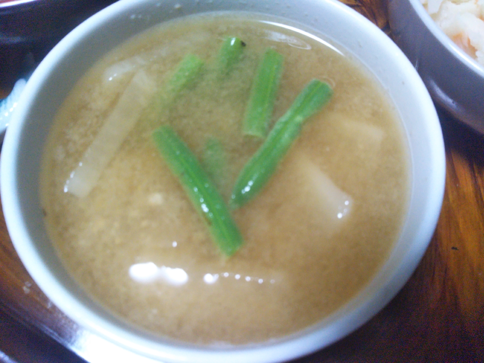 大根&隠元の味噌汁