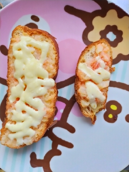 明太子とチーズトースト