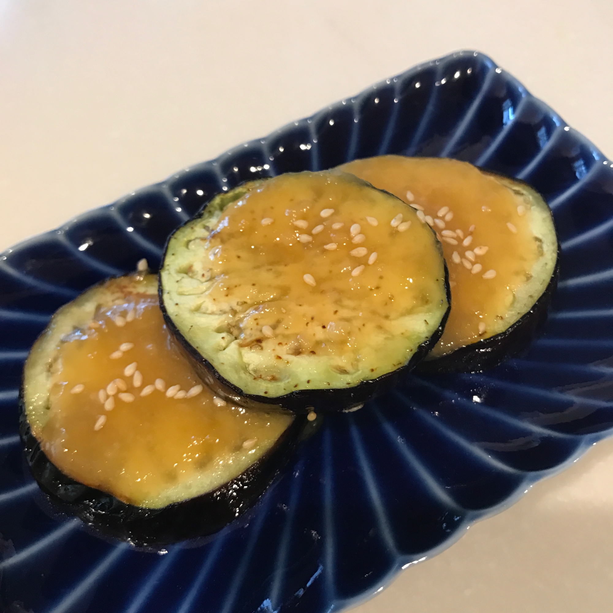 調味料２つだけ！茄子のはちみつ味噌焼き