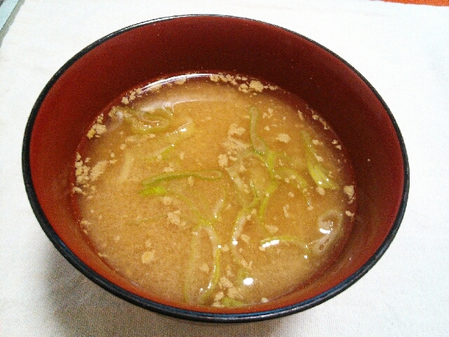 めちゃ濃厚~!蟹みそ味噌汁♡