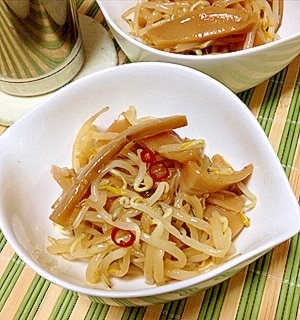 しっとりしゃっくり めんまで小粋なおつまみもやし レシピ・作り方 by