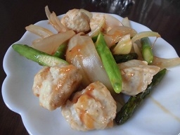 ❤鶏団子のケチャップ醤油炒め❤
