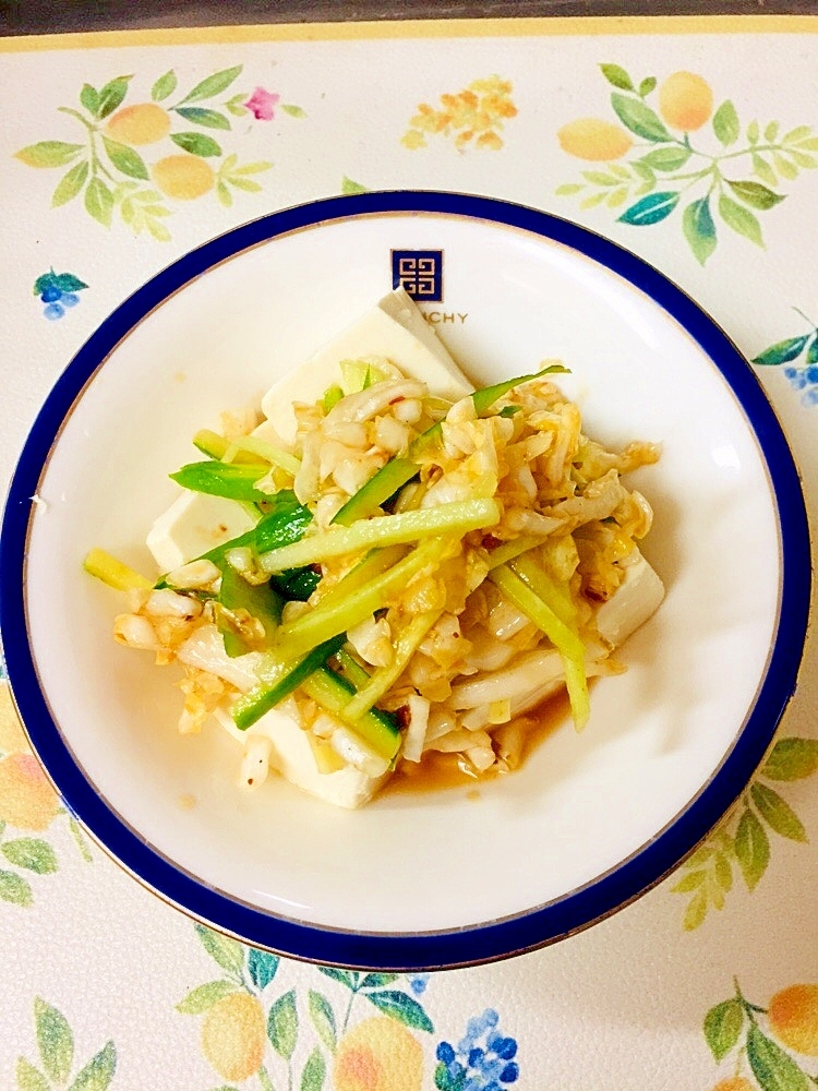 野菜たっぷり冷ややっこ