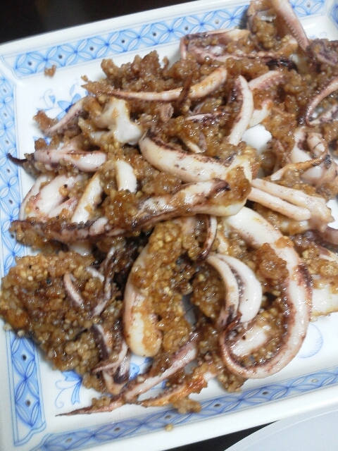 ぱぱっとおかず★いかの揚げずにからあげ