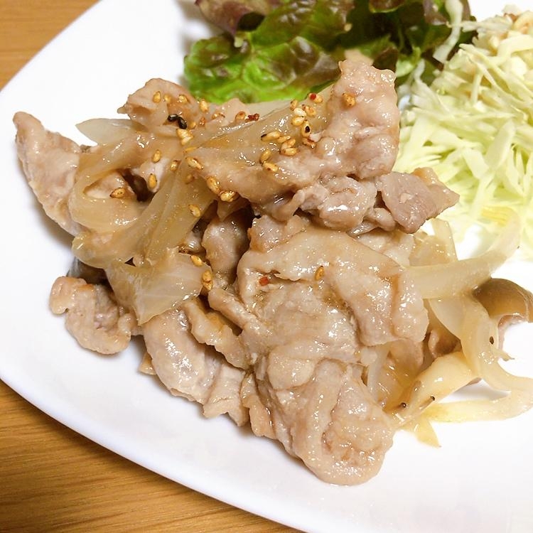 きのこと豚肉の生姜焼き★*。