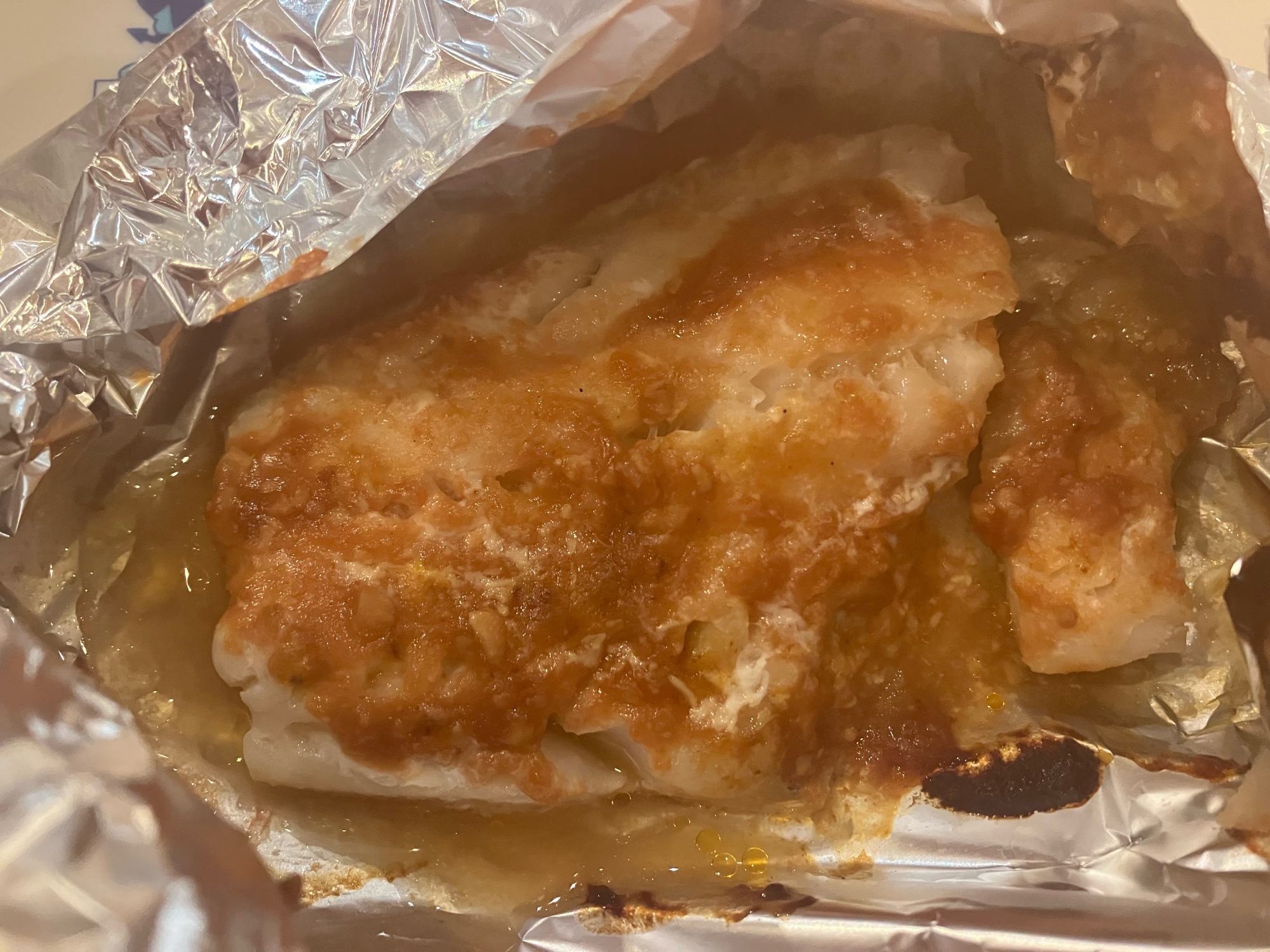 赤魚の味噌ケチャップホイル蒸し