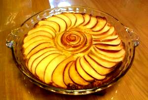 りんごとアーモンドのケーキ Apple tart