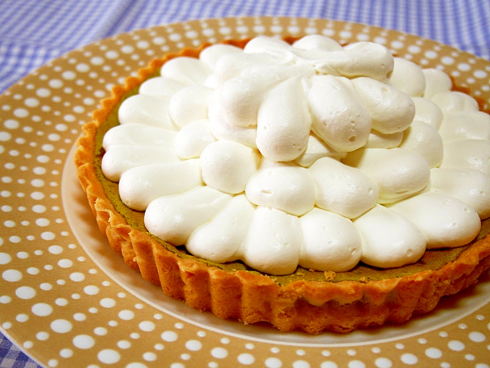 抹茶のタルトケーキ 生クリームたっぷり レシピ 作り方 By 京たまご86 楽天レシピ 抹茶のタルトケーキ 生クリームたっぷり レシピ 作り方 By 京たまご86 楽天レシピ