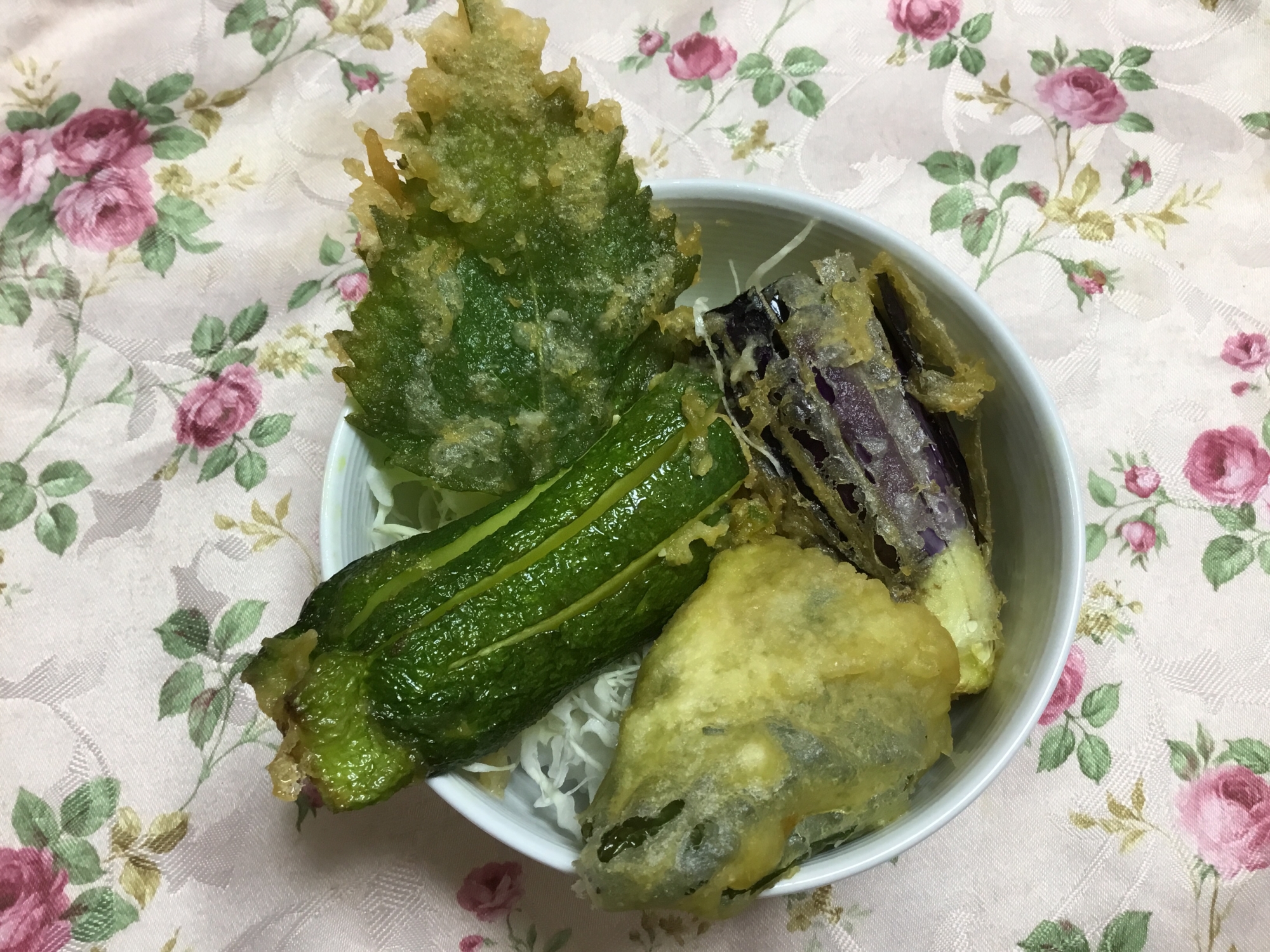 夏野菜たっぷりの天丼