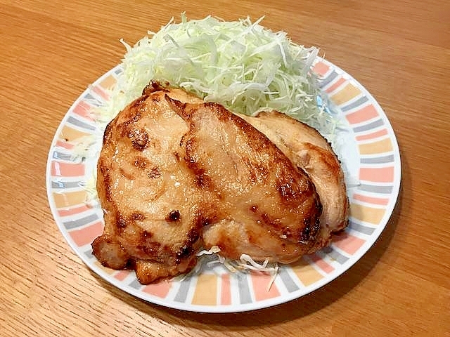 鶏むね肉の味噌漬け焼き