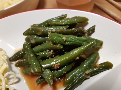 いんげん豆のごま和え♪お豆の香りがいい♪