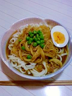 ひんやりピリ辛！つめたいカレーうどん☆