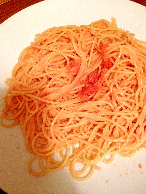 超シンプルな明太子パスタ