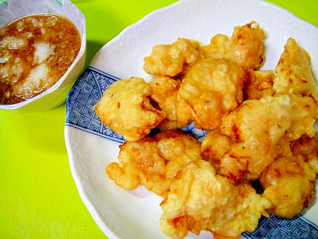 焼肉のタレで下味簡単☆鶏むね肉の天ぷら