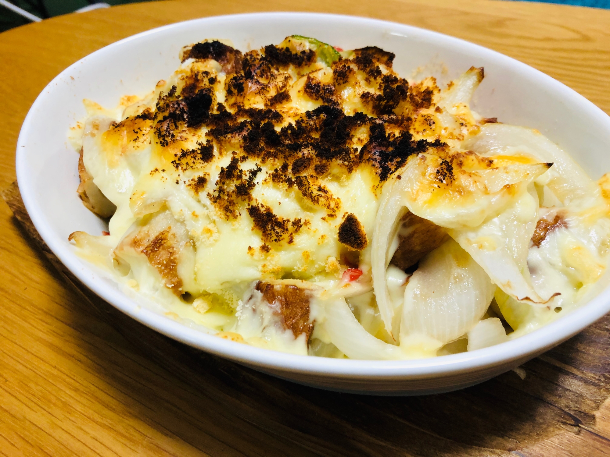 たっぷりの野菜＆カニカマチーズ焼き