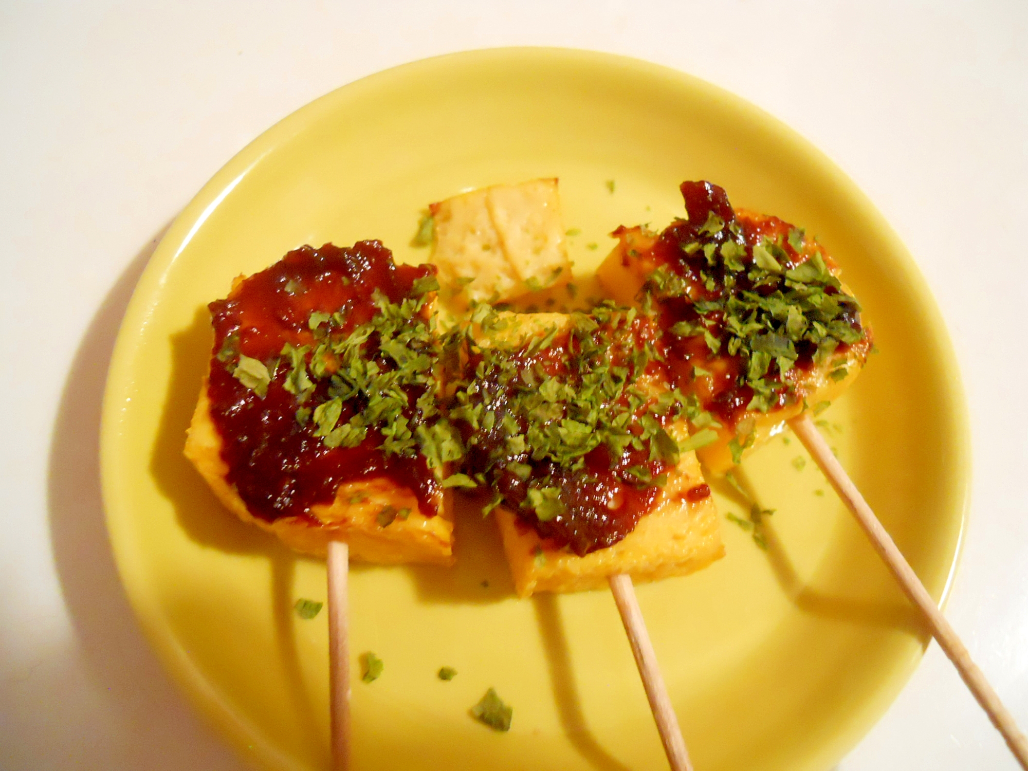 おつまみにも☆ たまご焼きで♪ 田楽風