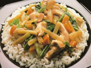 鳥肉と白菜の中華ご飯