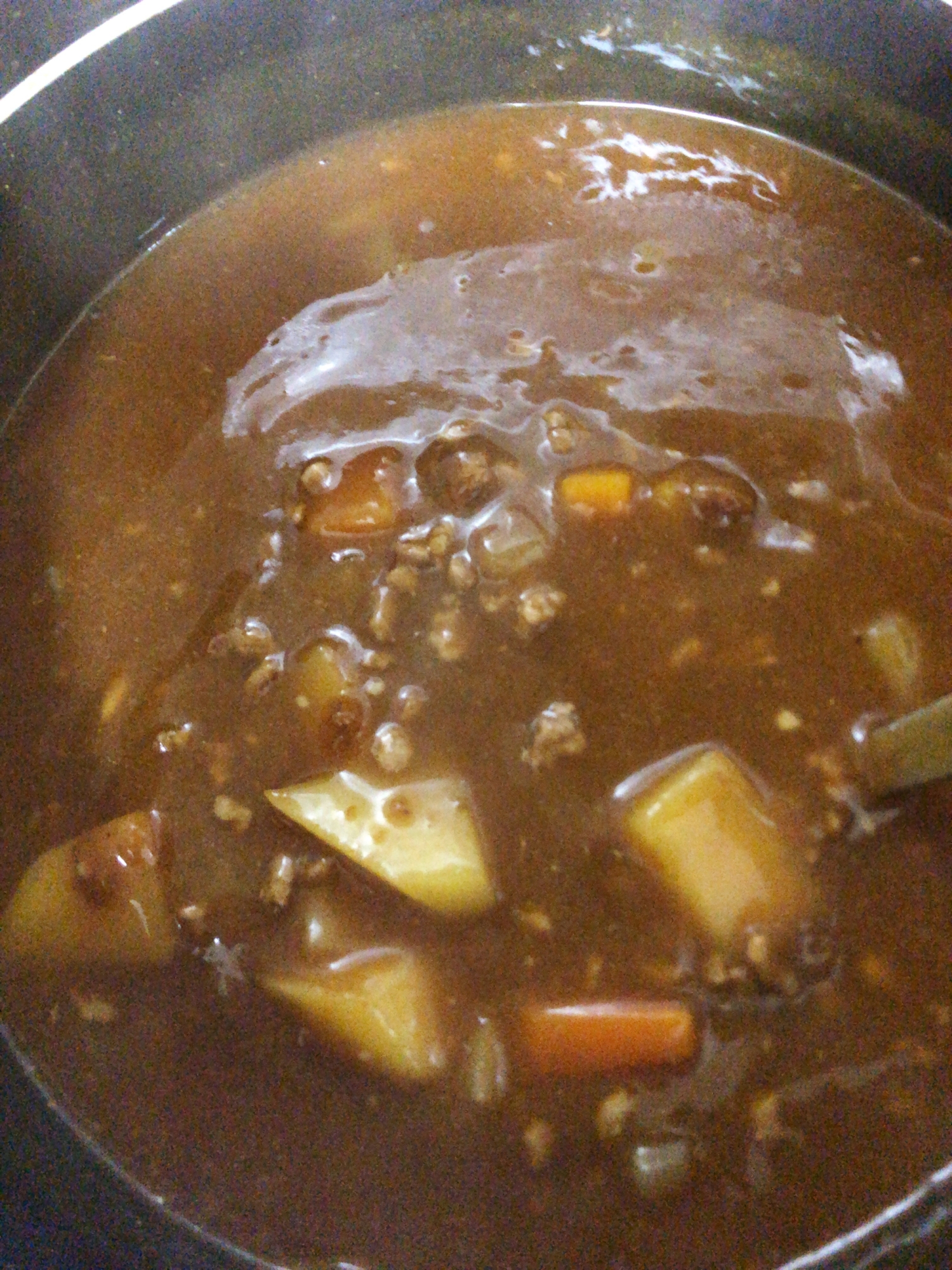 豚ひき肉で作ったカレー